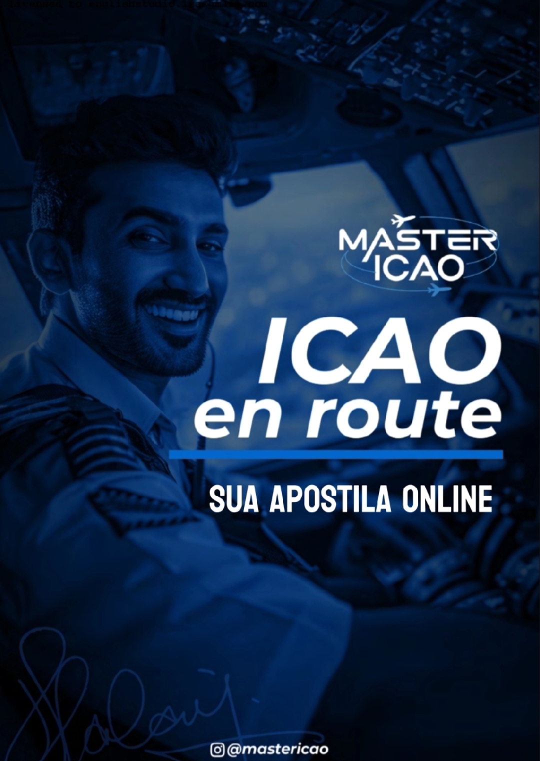 Capa da apostila digital ICAO EN ROUTE